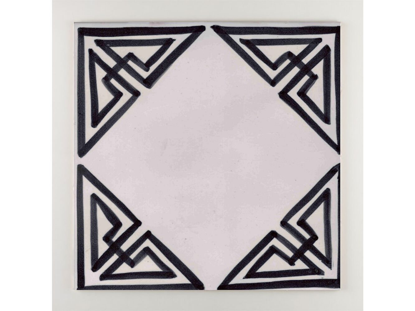 Пол / покрытие из глины ручной работы La Riggiola черный и белый ARCH-00122284