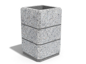 Бетонная квадратная плантатор