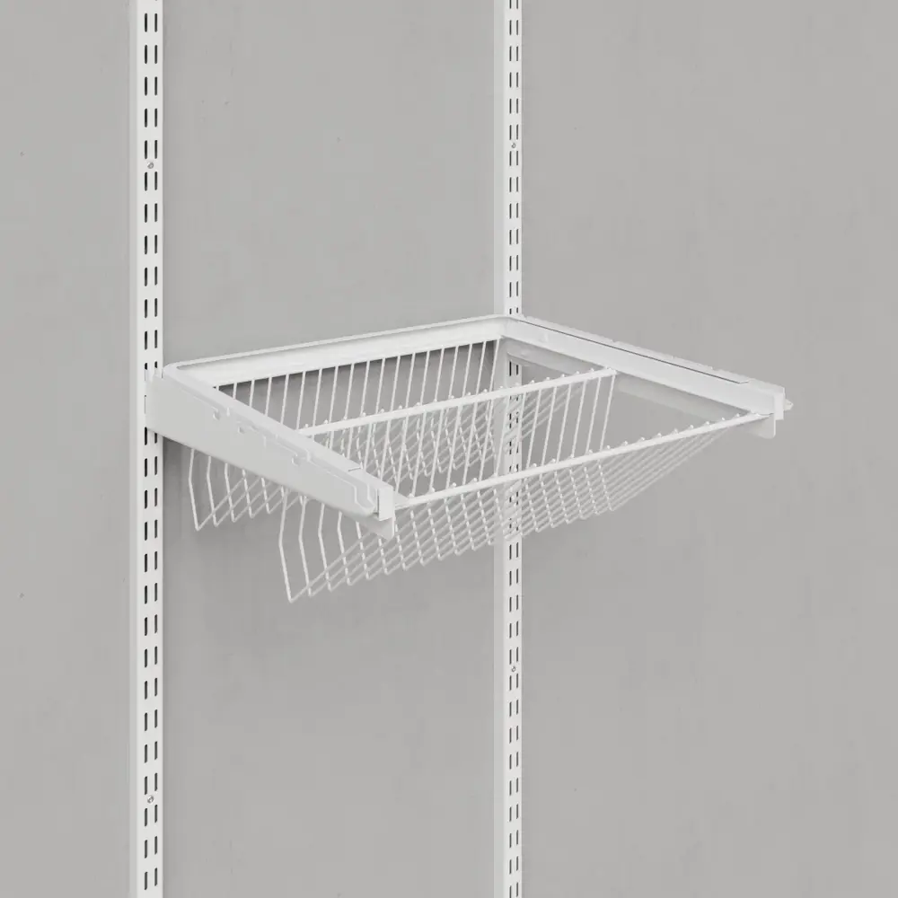 Обувница для гардеробной системы 46.3x15.3x44 см металл цвет белый ТИТАН-GS STLM-2077708