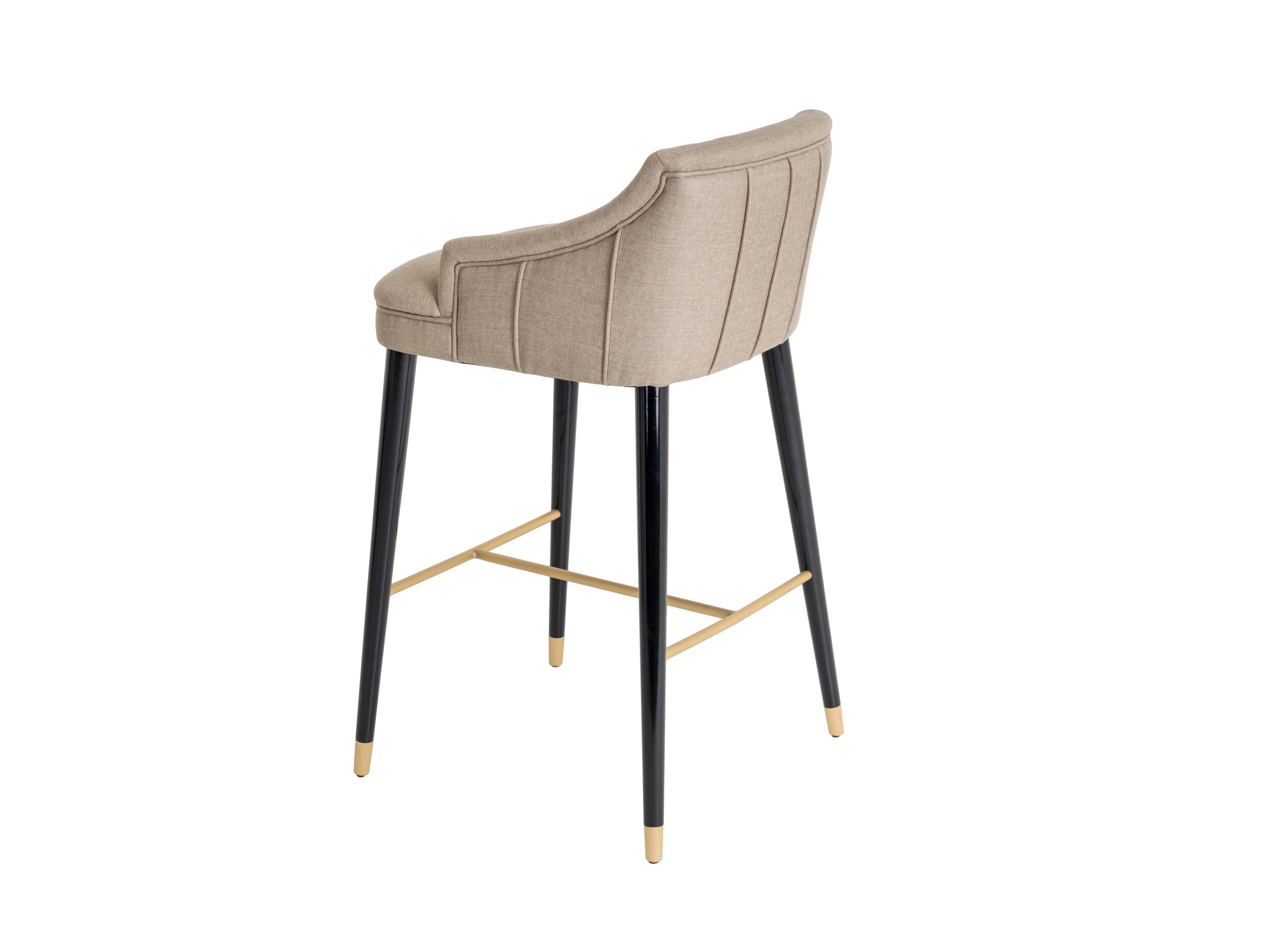 Тканевый барный стул с подставкой для ног Casa Magna CORDOBA ARCH-00007328 - Вид №4