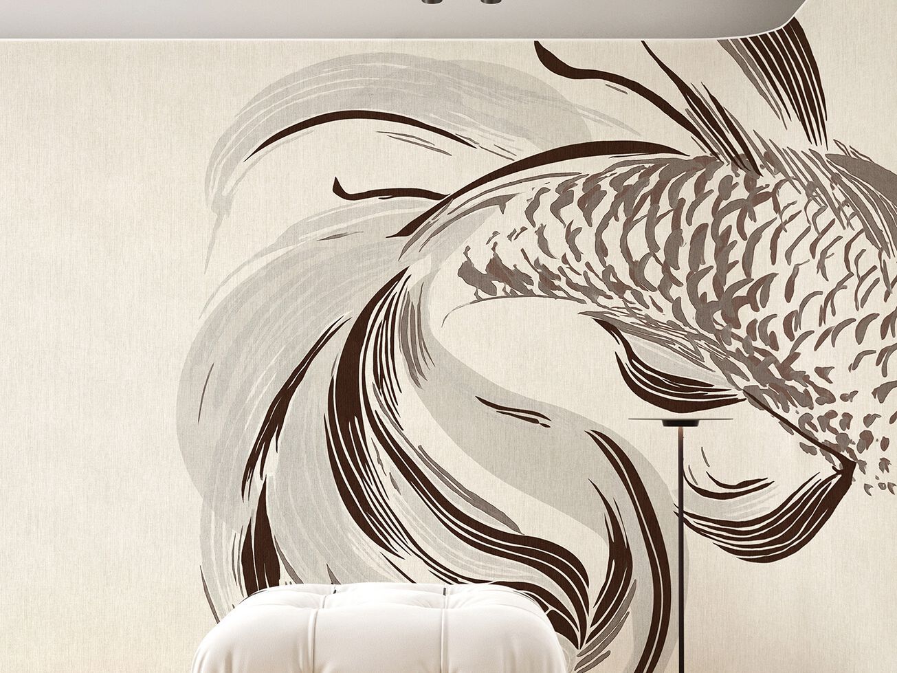 Carta da parati PVC free, eco-friendly, lavabile WallPepper KOI ARCH-00066550