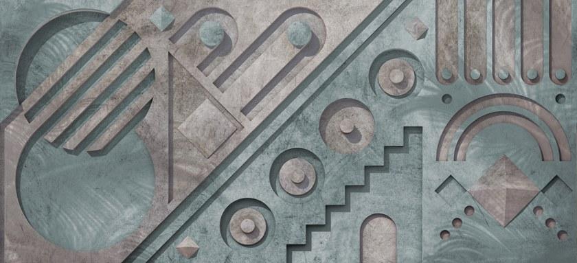 Wall&decò Геометрические обои Contemporary wallpaper 2018 sun-id-1363062 - Вид №1