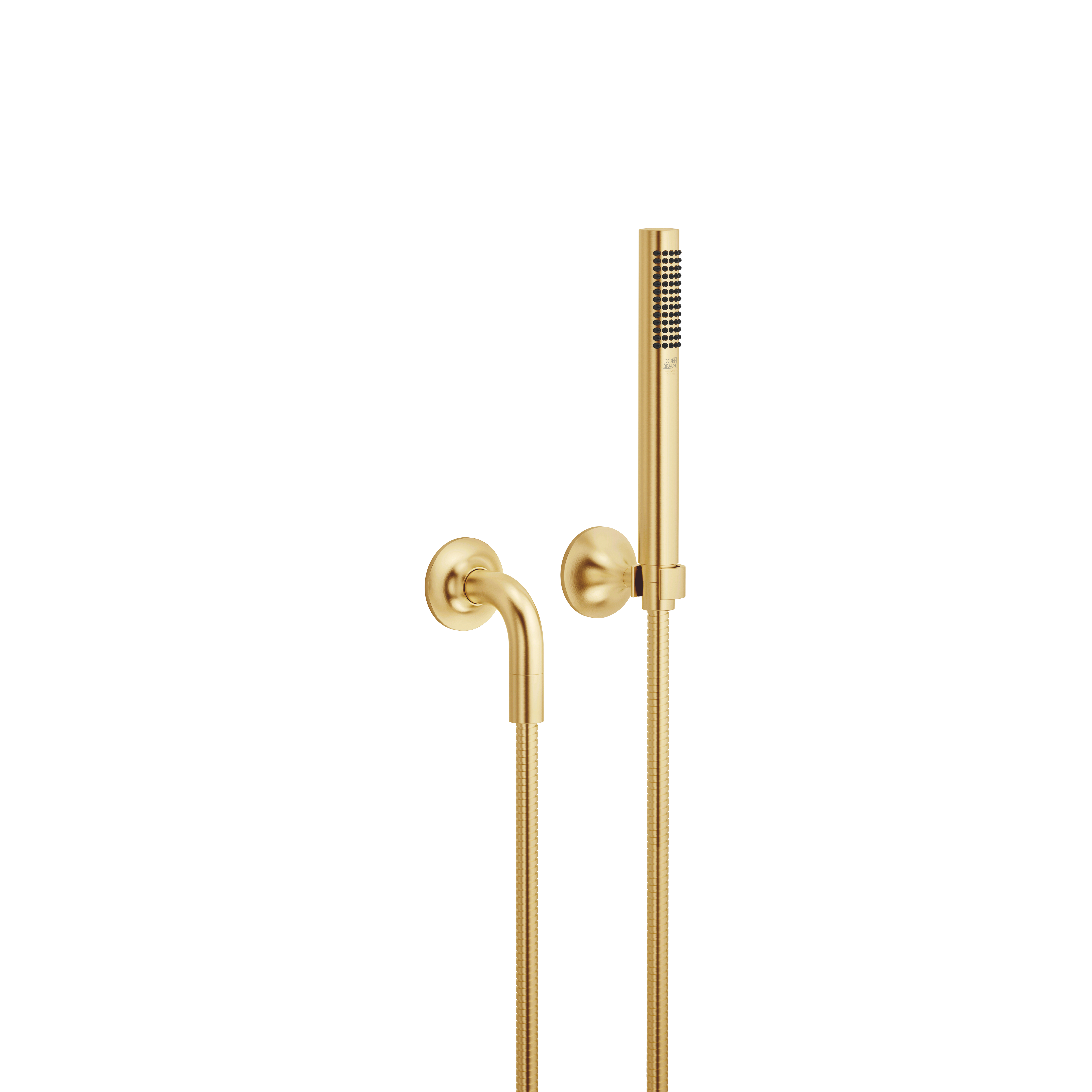 VAIA Набор для ручного душа с отдельными розетками FlowReduce - Brushed Durabrass (23-каратное золото) DornBracht 27808809-280010