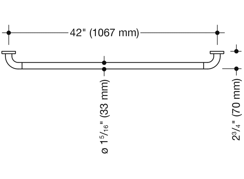 801.36BUS160 ручка для захвата HEWI USA Produkte  - Вид №5