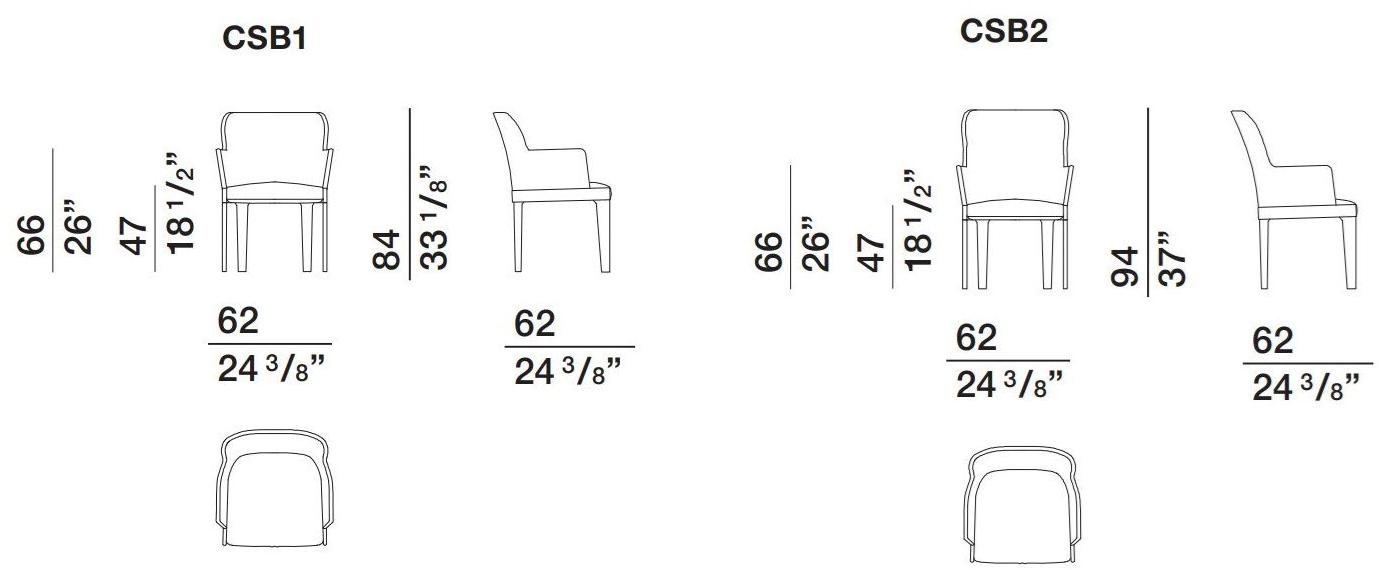 Molteni & C. Стул с обивкой и подлокотниками Chelsea sun-id-1458495 - Вид №2