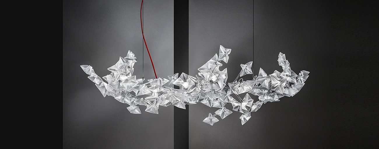 Подвесной светильник Hanami Large Prisma от Slamp HAN78SOS0003LE000 SLAMP ДИЗАЙНЕРСКИЕ 243611 Прозрачный  - Вид №1