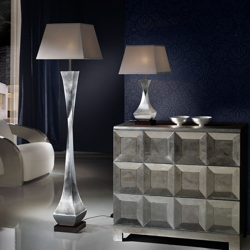 Торшер Deco от Schuller 661543 / 7432 SCHULLER ВАЗА 246447 Коричневый;серебро  - Вид №1