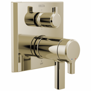 T27T999-PN Трим клапана серии TempAssure® 17T со встроенным переключателем на 6 положений Delta Faucet Pivotal Полированный никель
