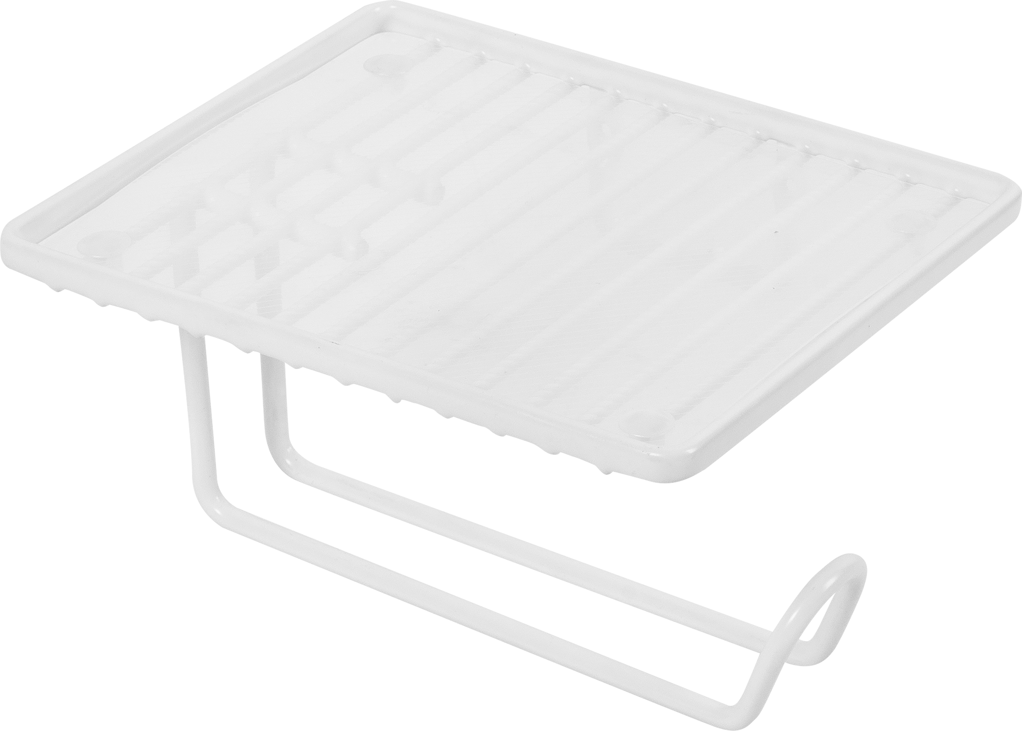 SWENSA Держатель для туалетной бумаги с полкой Colors - белый дизайнерский аксессуар 82396352