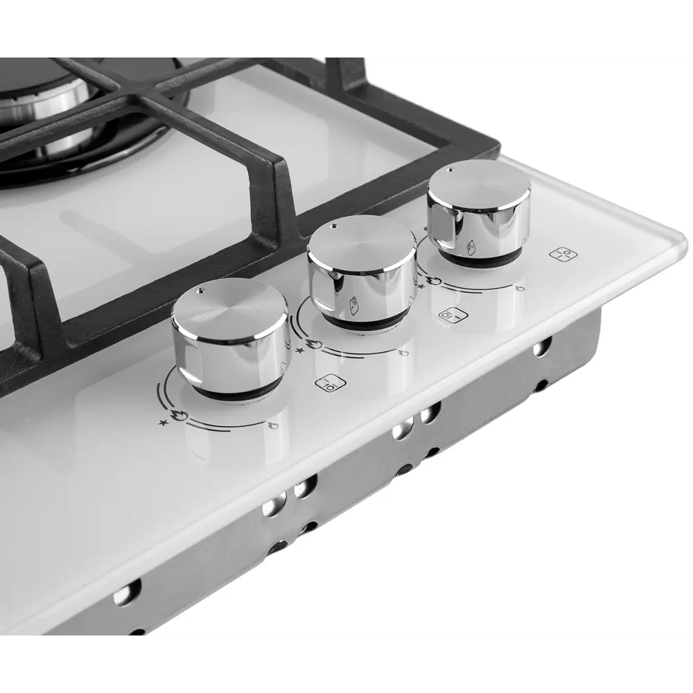 Газовая варочная панель ORE LGS45GW 45 см, 3 конфорки, белый цвет 82495867 STLM-0028656 - Вид №4