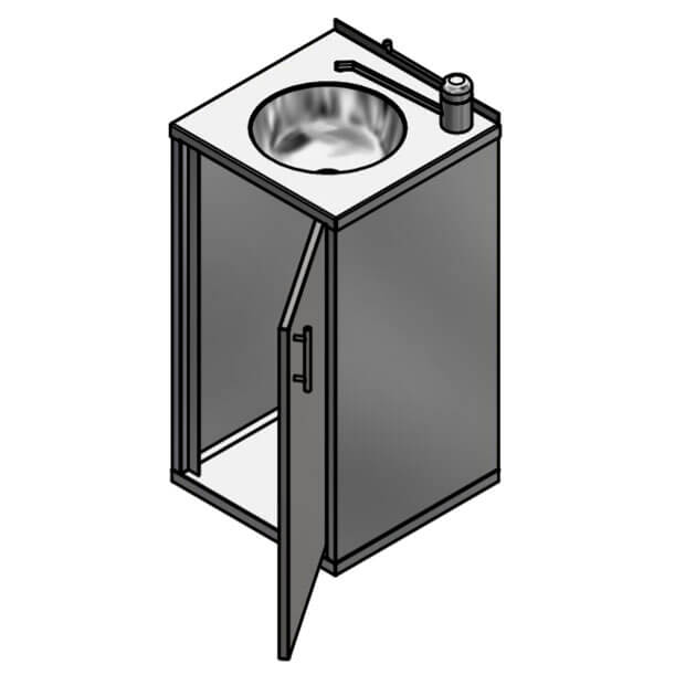 7-008.16  Технические мойки Public Steel  - Вид №1