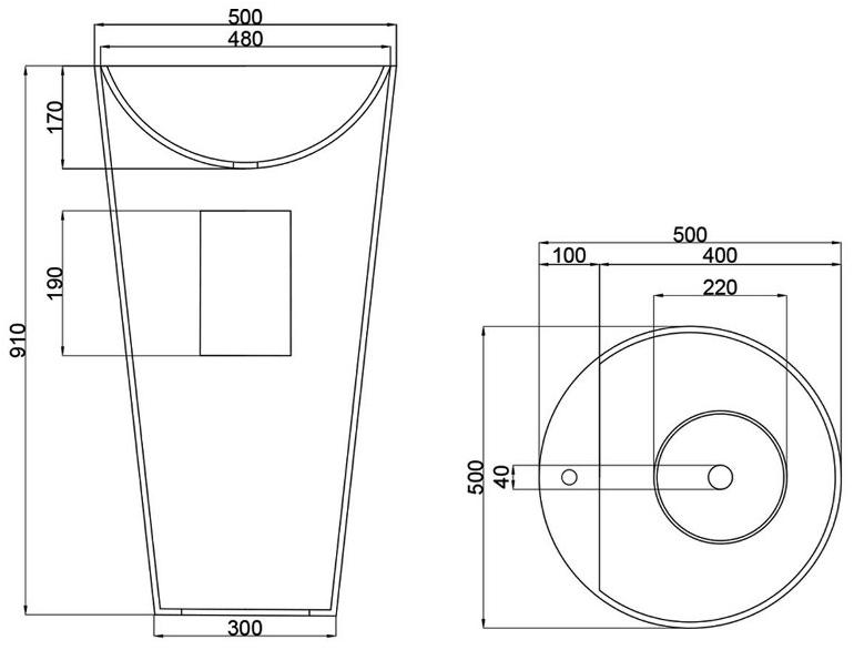 Swmbas37 Накладная раковина на столешницу  овальная JEE-O  - Вид №5