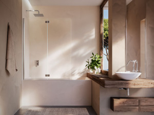 Хрустальная складная стена для ванны