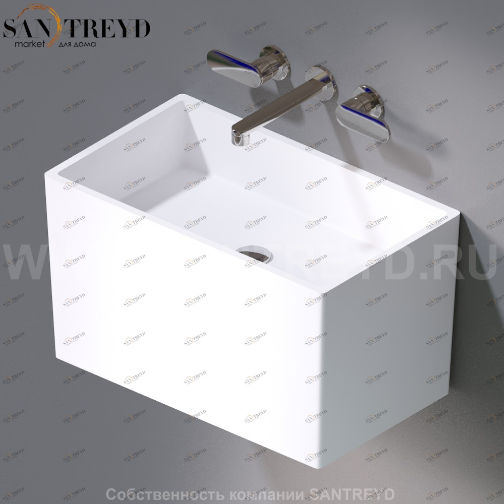 L111.100 Подвесная раковина настенная овальная A. e T. Italia TOWER белая AeT ITALIA L111100