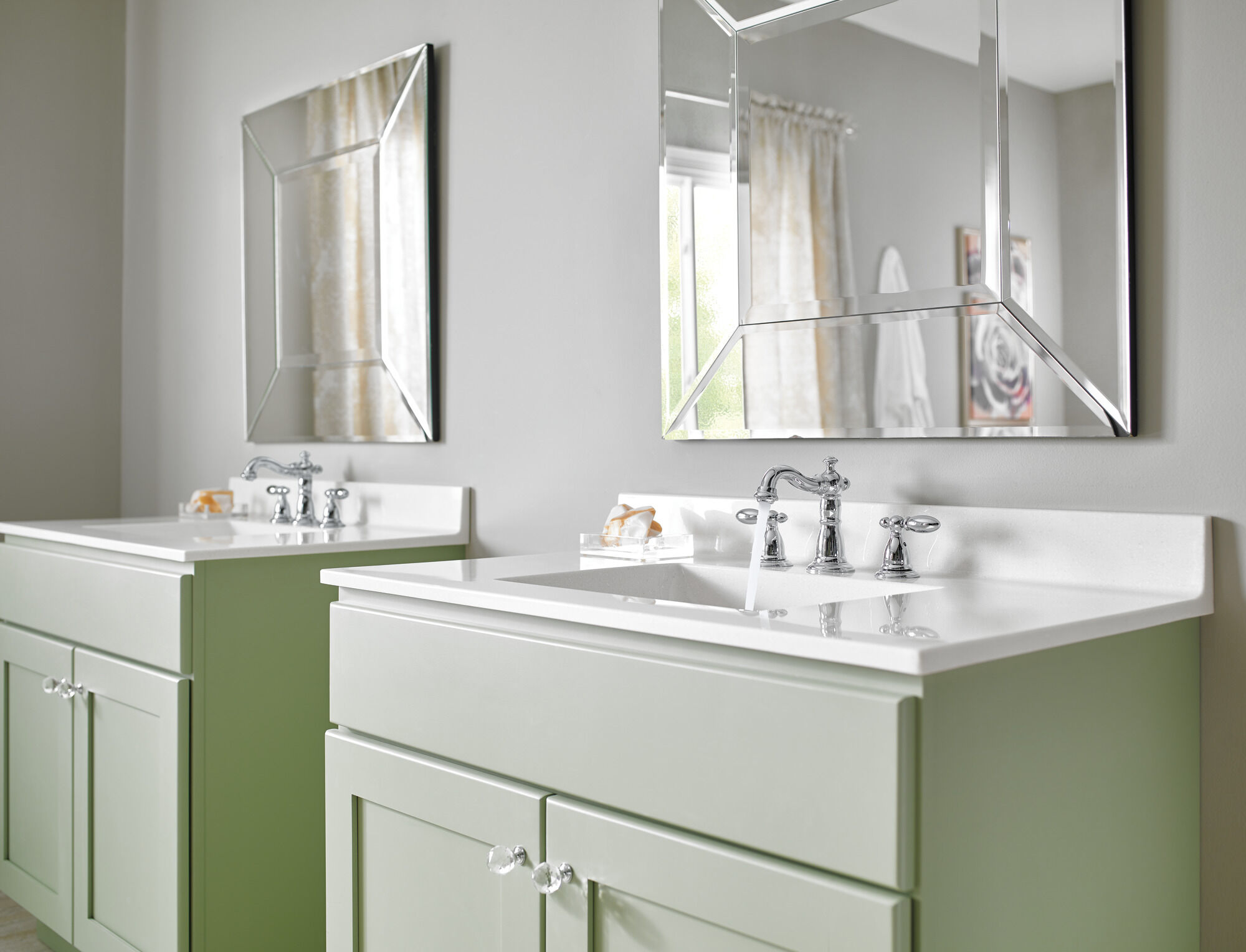 3555-MPU-DST Смеситель для ванной комнаты с двумя ручками Delta Faucet Victorian Хром - Вид №6