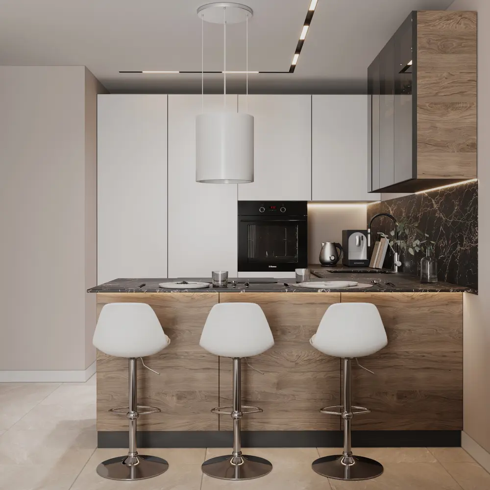 Фасад кухонного шкафа Токио 39.7x76.5 см KONSENSA ЛДСП цвет темное дерево Токио темное дерево STLM-2151665 - Вид №14