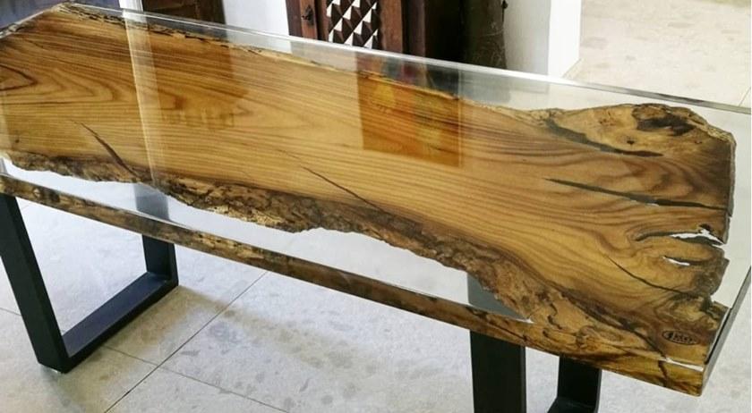 ANTICO TRENTINO Обеденный стол из смолы Lebrìc design - legno e resina sun-id-1383007 - Вид №6