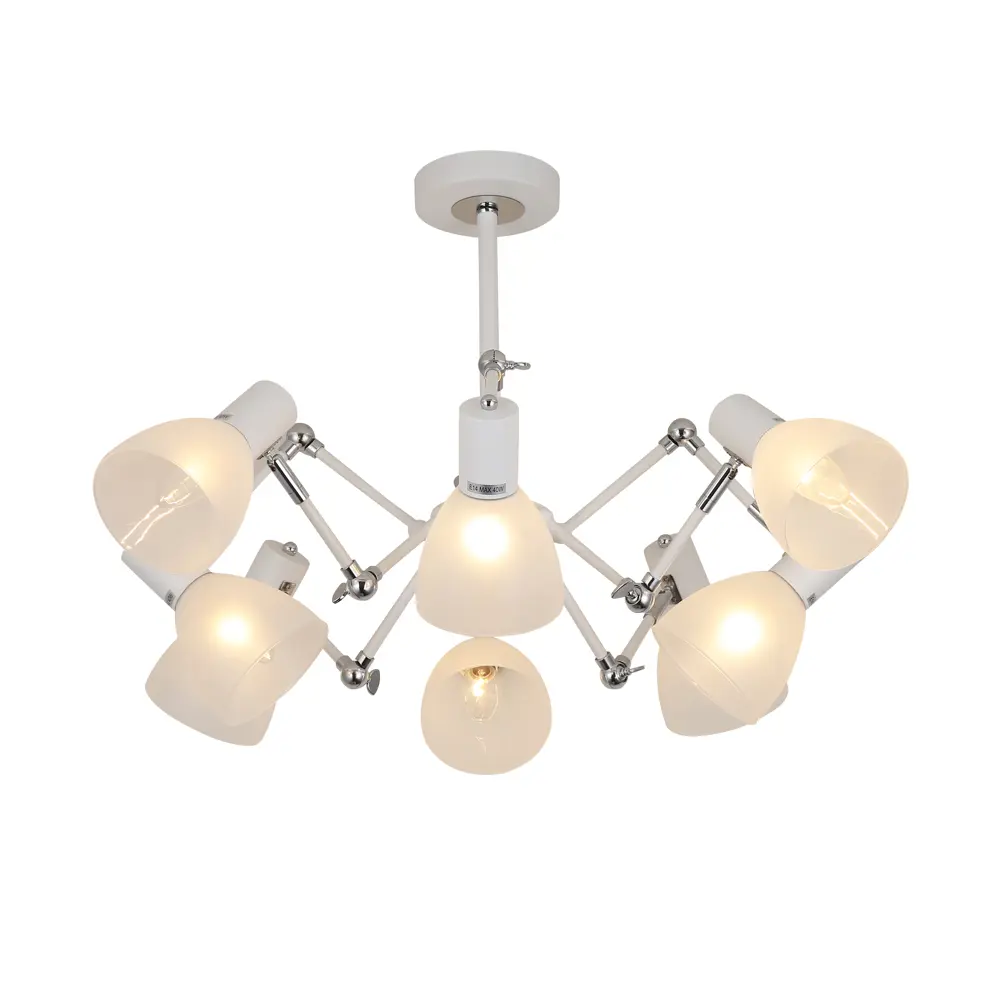 Люстра потолочная «Interna» 5040-8 8 ламп 25 м² цвет белый SCHAFFNER STLM-2094364 - Вид №2