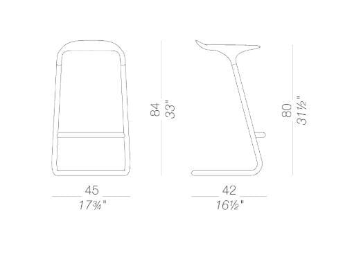 Полиуретановый садовый стул Lapalma CROSS OUTDOOR ARCH-00069288 - Вид №13