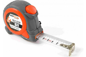 16665266 Рулетка FOX 6M, 5 м, 25 мм, 6/60 SELF-STOP, ABS, CO-molded 06M0525 NOVOCRAFT