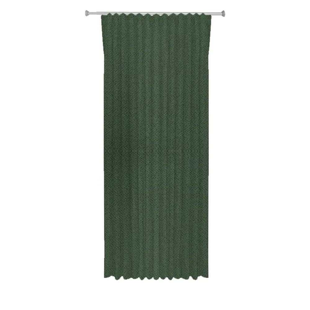 Штора на ленте со скрытыми петлями 200x280 см цвет зеленый WITERRA STLM-2152679 - Вид №1