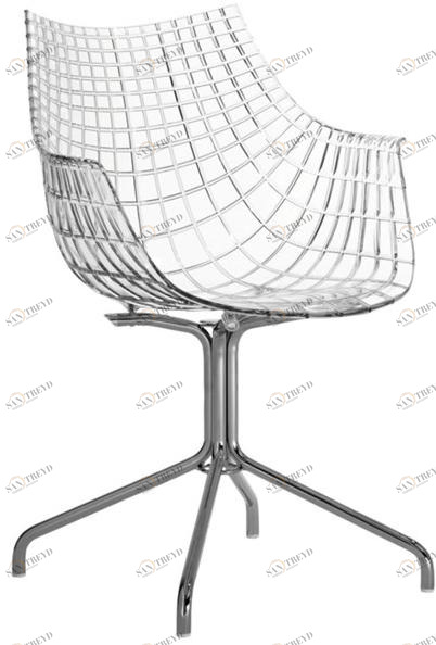 Driade Кресло на козлах из поликарбоната с подлокотниками Meridiana sun-id-1352403