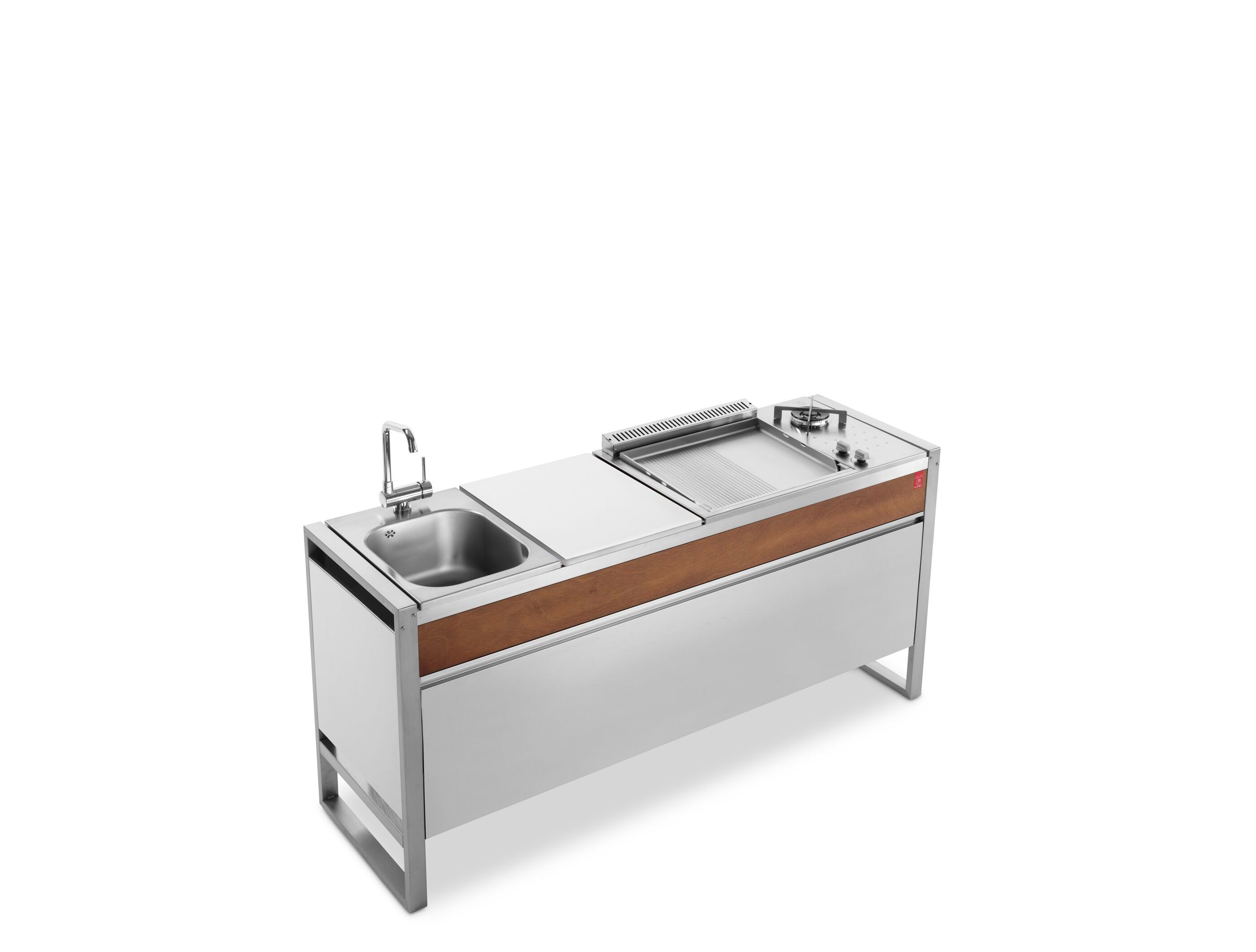 Уличная мобильная кухня с газовым барбекю PLA.NET Outdoor Cooking Kitchen ARCH-00152121 - Вид №3
