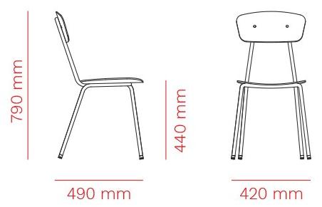 Mara Штабелируемый садовый стул  107  - Вид №9