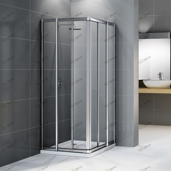 Novellini. Душевой уголок 78x78 см 3A с серебристым профилем STAR NSTARA72L1BNSTARA72L1B