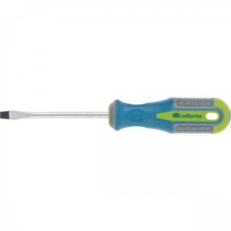 Отвертка SL5х150мм CrV трехкомпонентная рукоятка СИБРТЕХ 12187 - Вид №2