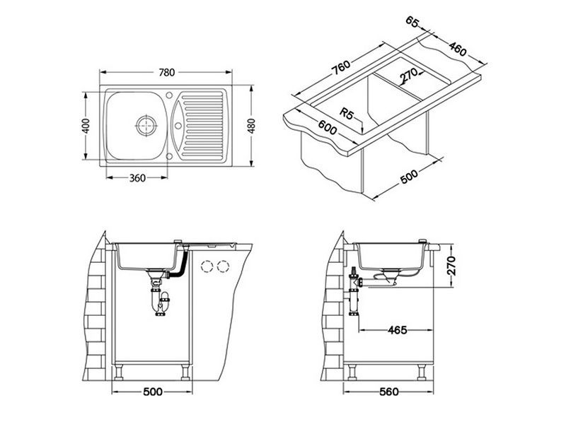 Мойка Alveus Record 30 Rando 1130332 - Вид №4