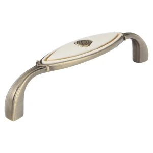 Мебельная ручка-скоба Jet 280 RH280J.096ВР 96 мм замак/керамика античная бронза