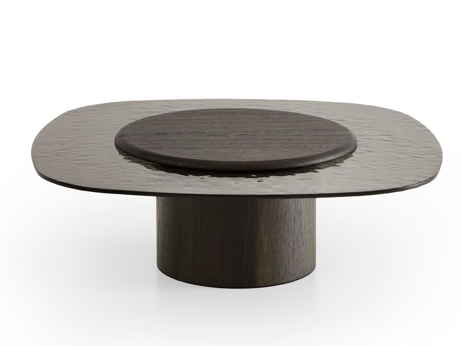 Журнальный столик из дуба и стекла для гостиной Morica Design Haute Couture ARCH-00021564