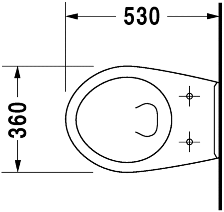 0192094700 Подвесной унитаз настенный Белый Duravit Duraplus Германия - Вид №1