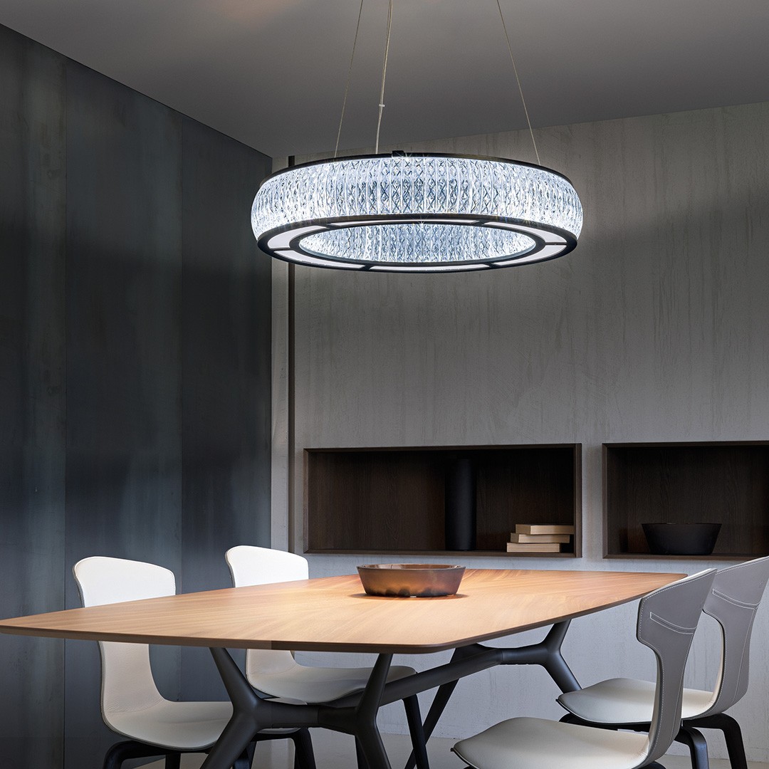 Frezia Light 1019 матт черная люстра подвесная 120139 - Вид №1