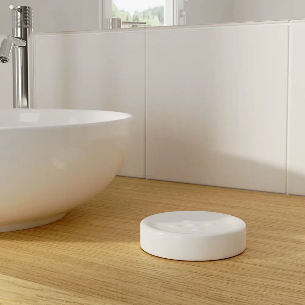 Керамическая мыльница SENSEA Essential для эстетичной ванной 81926404 STLM-0013934 - Вид №4