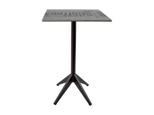 Квадратный стол из железа со спицами