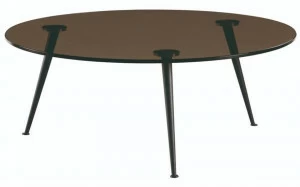 Ph Collection Круглый журнальный столик из стали и стекла