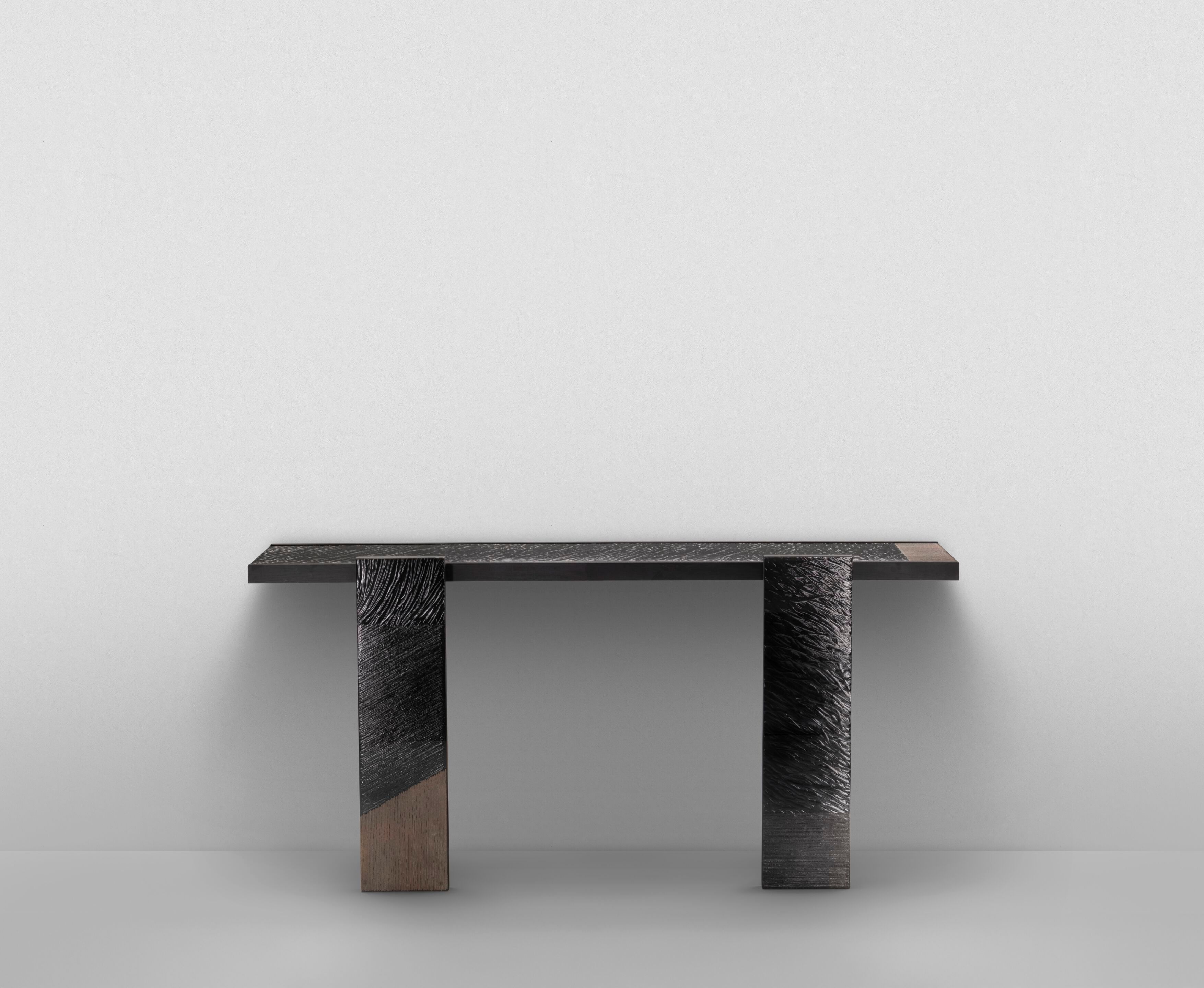 Прямоугольная консоль из дерева и стекла ARTE VENEZIANA Sub Umbra ARCH-00007672 - Вид №1