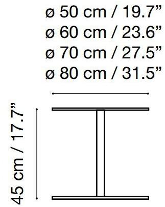 iSimar Садовый столик круглый из стали Eivissa 9178 - 9179 - 9180 - 9181 - Вид №3