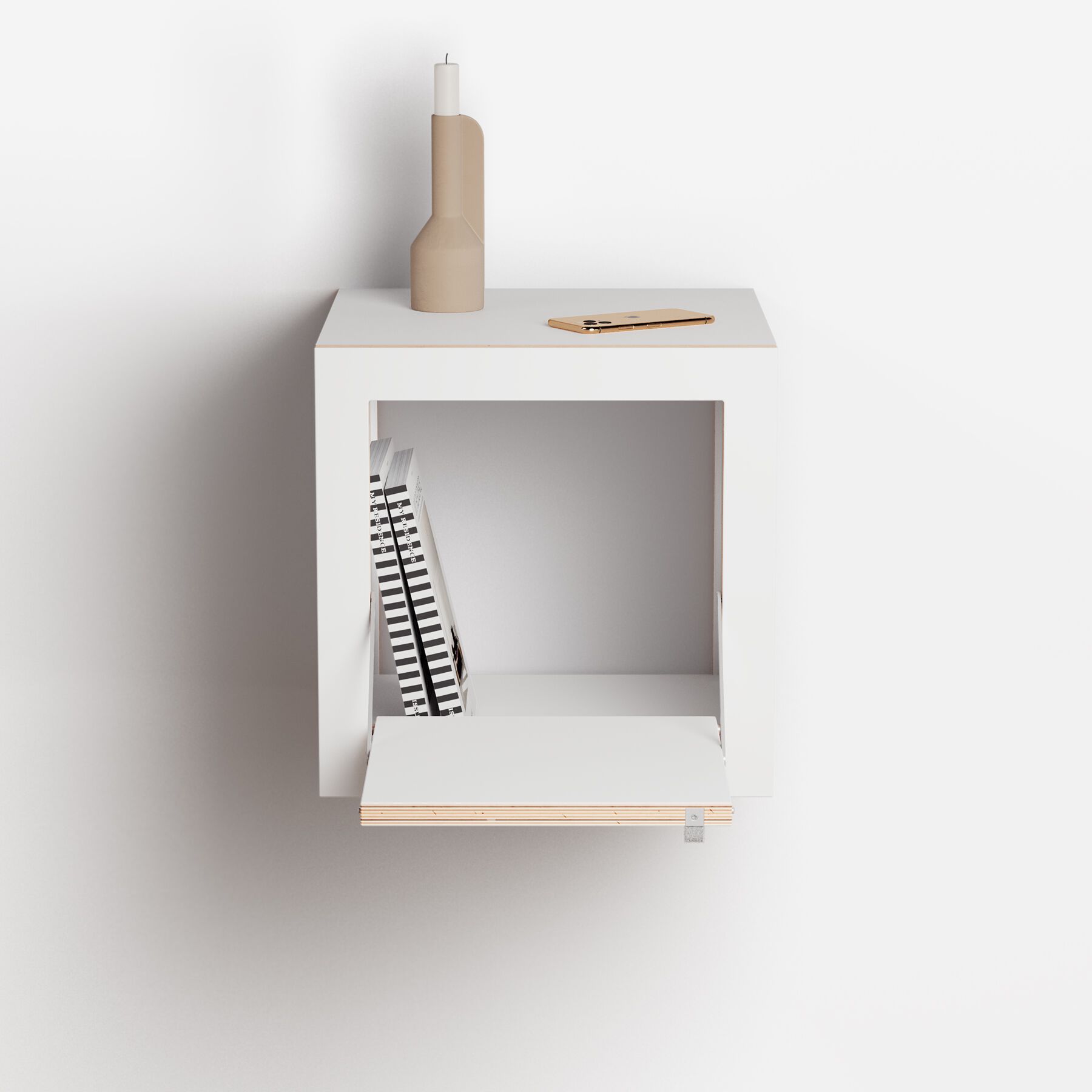 Фанерная подвесная тумбочка AMBIVALENZ Fläpps Box 40x40x40 ARCH-00125712 - Вид №1