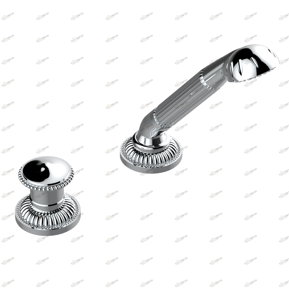 G31-6532/60A Смеситель керамический устанавливаемый на борту с ручным душем с ручкой одновременной регулировки – потока/температуры Thg-paris Cygne Хром G31 6532/60A  A02 CAT.A