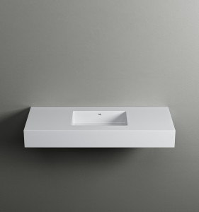 Подвесная раковина Corian® с столешницей