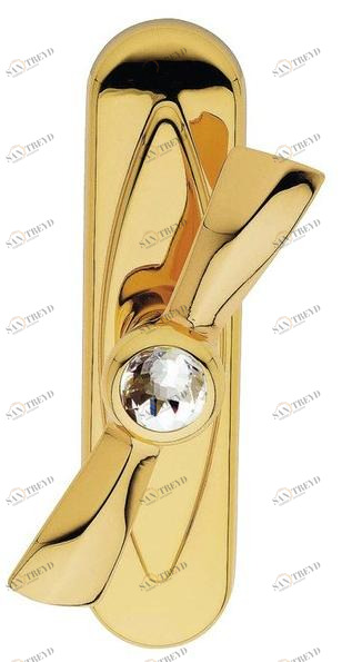 LINEA CALI' Болт Cremone из хромированной латуни с кристаллами Swarovski® на пластине Elika crystal sun-id-1393944