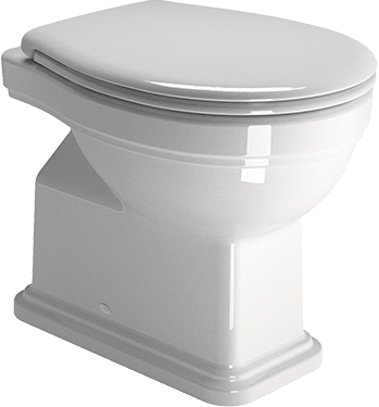 871011 Приставной унитаз напольный Белый GSI ceramica Classic Италия - Вид №1