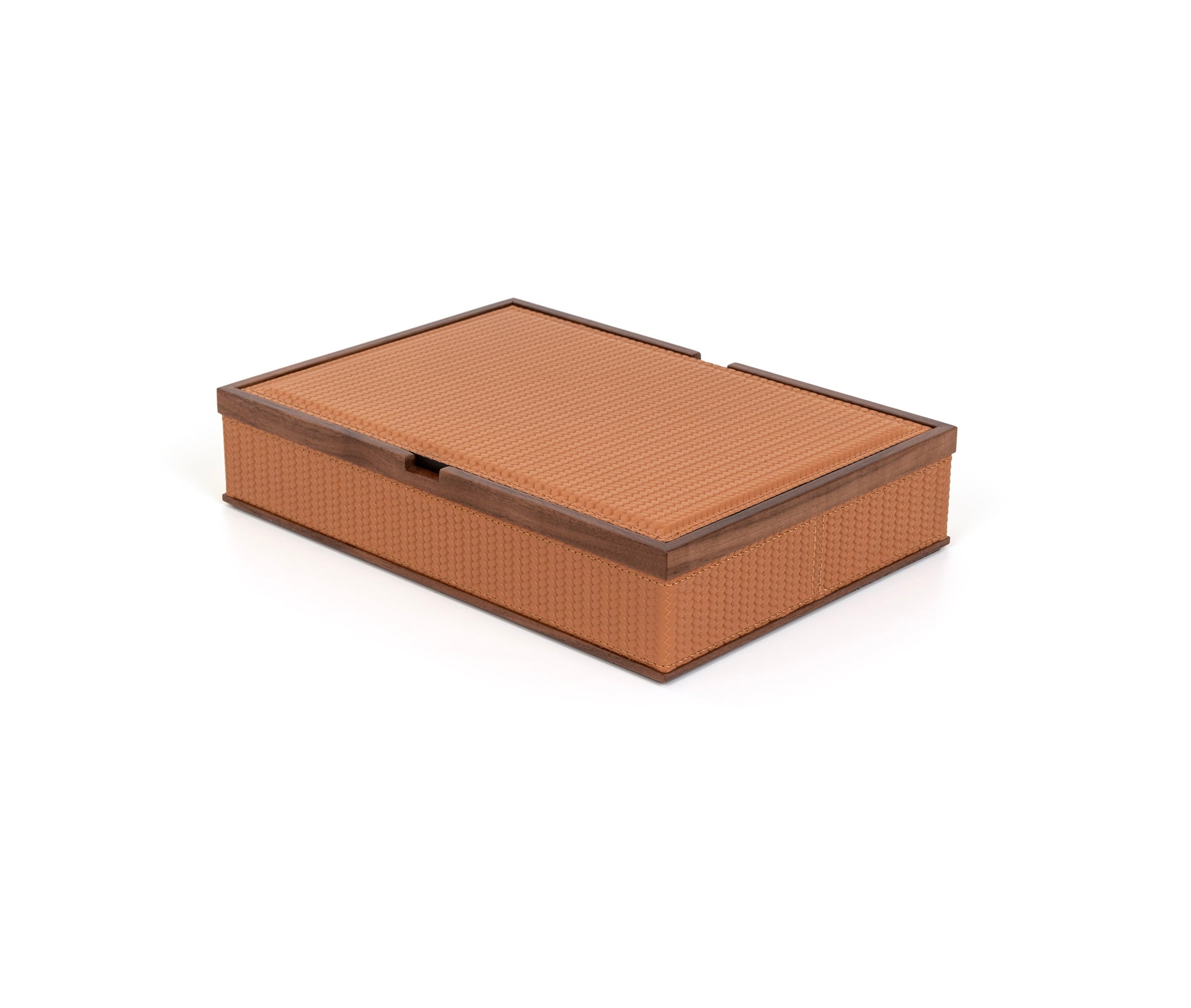 Прямоугольная шкатулка Astrea - 26,5X18XH5,5 см / зернистая кожа_верблюжья Pinetti 00.1433.029.011 - Вид №1