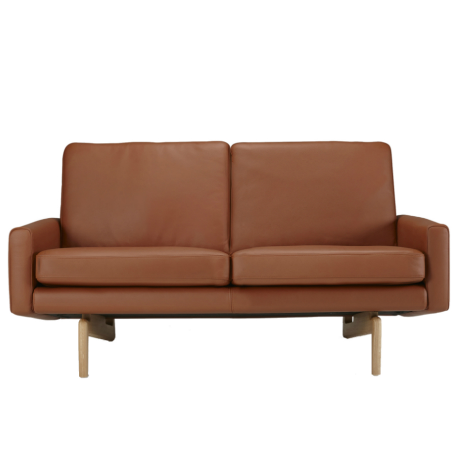 Диван двухместный Egsmark с мягкими подлокотниками, лакированный дуб, коричневый Kragelund 20002202801 - Вид №4