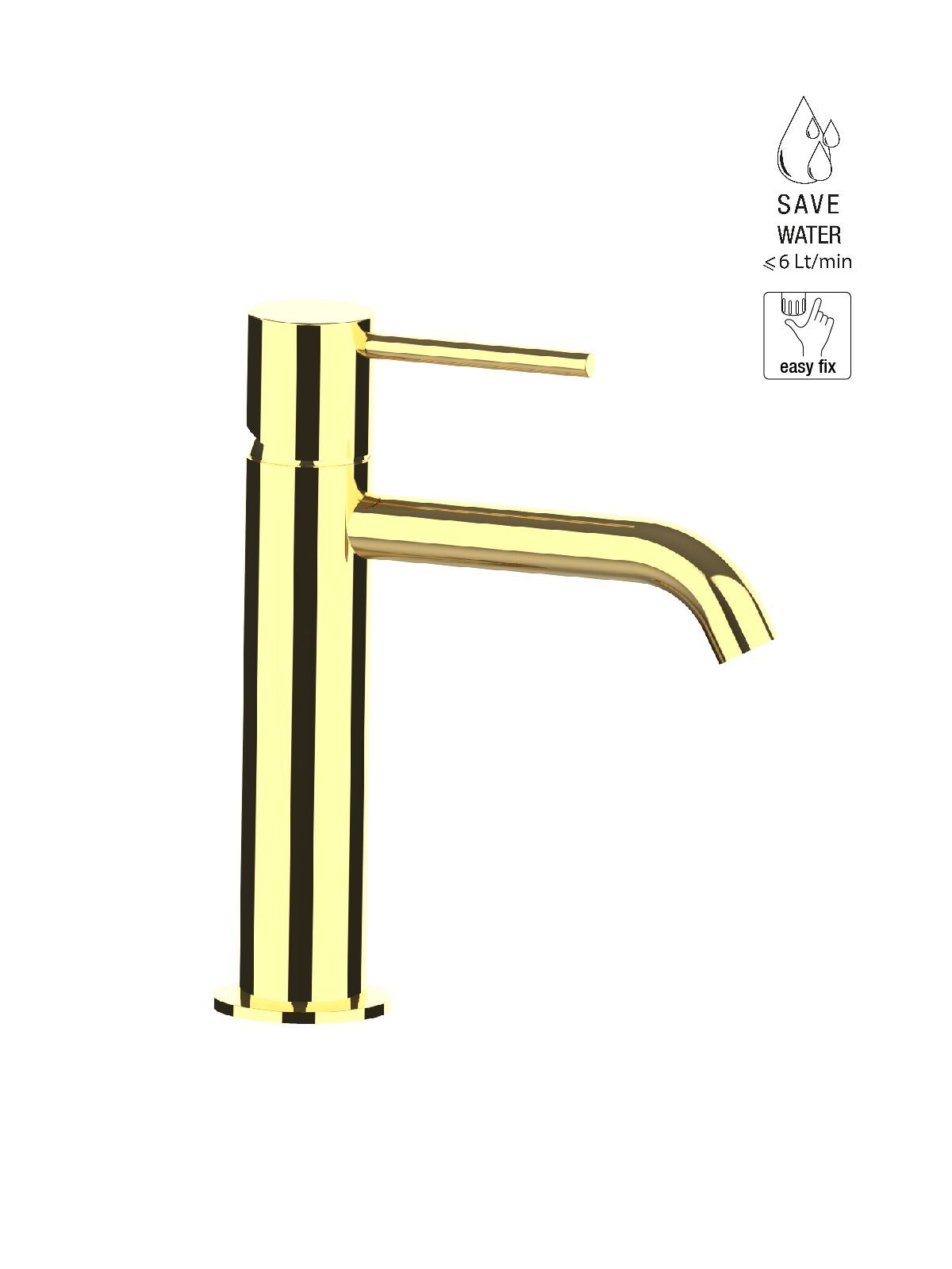 Однорычажный смеситель для раковины с раковиной Rubinetterie Frattini Pepe XL ARCH-00057231 - Вид №15