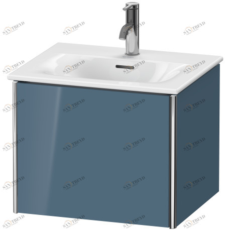 XS422104747 Тумбочка подвесная XSquare #XS4221 510 x 418 мм Каменно-синий глянцевый лак Duravit
