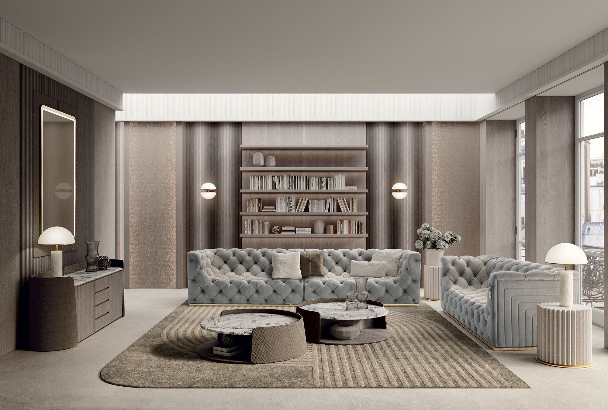 Модульный тканевый диван Vittoria Frigerio CARACCIOLO ARCH-00032725 - Вид №2